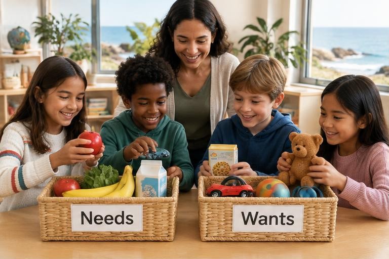 Needs before wants — illustrative classroom learning